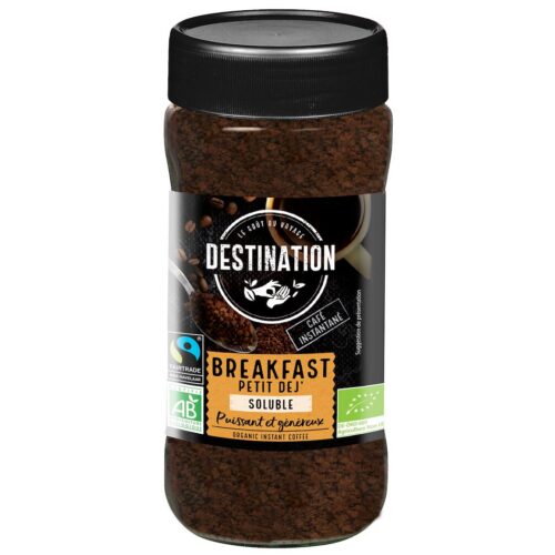 KAWA ROZPUSZCZALNA LIOFILIZOWANA ARABICA/ROBUSTA BREAKFAST FAIR TRADE BIO 100 g - DESTINATION