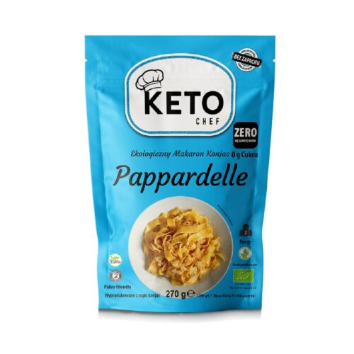 MAKARON (KONJAC) PAPPARDELLE BEZGLUTENOWY BIO 270 g (200 g) - KETO CHEF