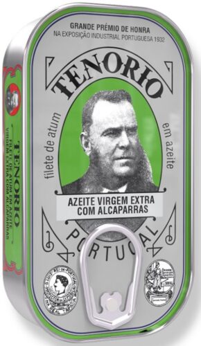 TUŃCZYK PŁATY W OLIWIE Z OLIWEK EXTRA VIRGIN Z KAPARAMI 120 g (78 g) - TENORIO