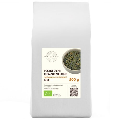 PESTKI DYNI CIEMNOZIELONE (UPRAWIANE W EUROPIE) BIO 500 g - THE PLANET