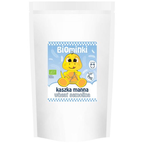 KASZKA MANNA BEZ DODATKU CUKRÓW BIO 500 g - BIOMINKI