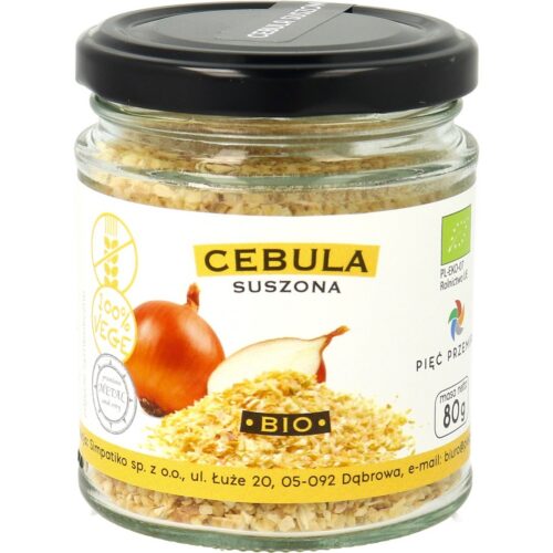 CEBULA SUSZONA BEZGLUTENOWA BIO 80 g - PIĘĆ PRZEMIAN