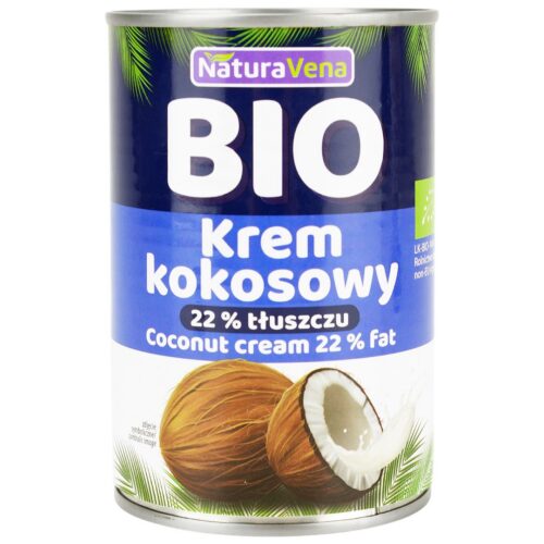 COCONUT MILK - NAPÓJ KOKOSOWY 22 % TŁUSZCZU BIO 400 g - NATURAVENA