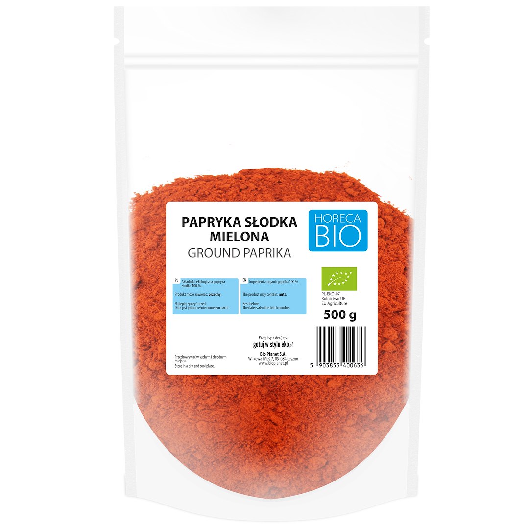 PAPRYKA SŁODKA MIELONA BIO 500 g - HORECA (BIO PLANET)