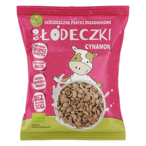 ŁÓDECZKI JAGLANO - OWSIANE Z CYNAMONEM BEZ DODATKU CUKRÓW BIO 260 g - HELPA