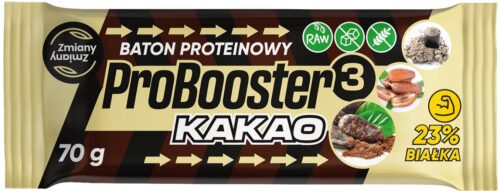 BATON PROTEINOWY KAKAOWY PROBOOSTER BEZGLUTENOWY 70 g - ZMIANY ZMIANY