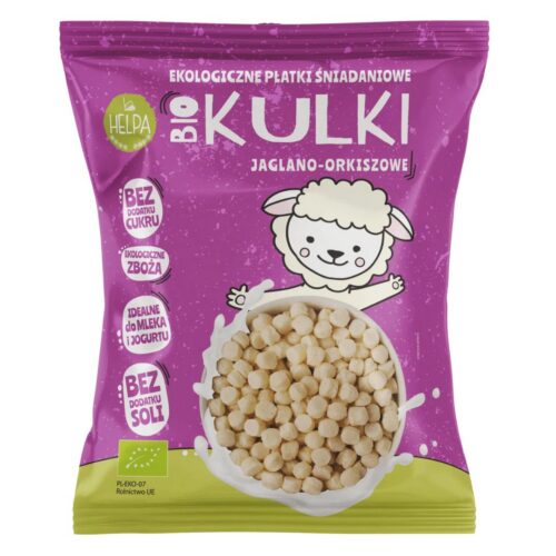 KULKI JAGLANO - ORKISZOWE BEZ DODATKU CUKRÓW BIO 160 g - HELPA