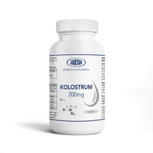 COLOSTRUM WOŁOWE (200 mg) 60 KAPSUŁEK- JANTAR