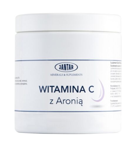 WITAMINA C Z ARONIĄ W PROSZKU (1000 mg) 500 g - JANTAR