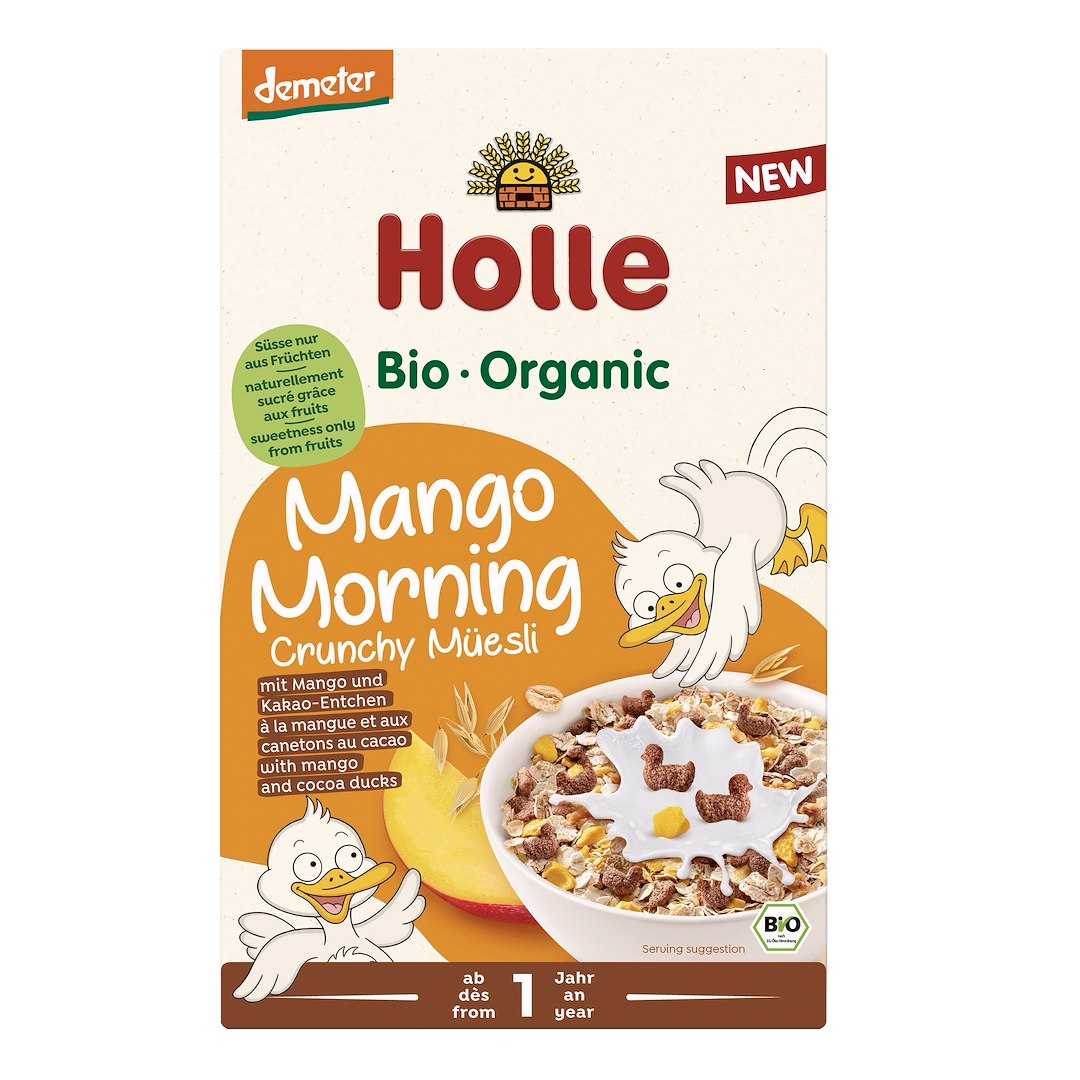 MUSLI Z MANGO BEZ DODATKU CUKRÓW OD 1 ROKU DEMETER BIO 200 g - HOLLE