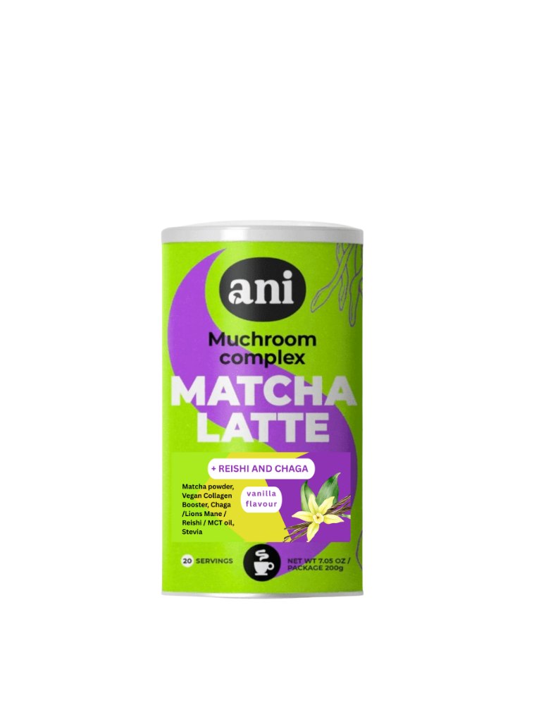 NAPÓJ MUSHROOM COMPLEX MATCHA LATTE O SMAKU WANILIOWYM 200 g - ANI