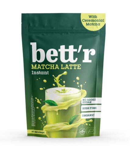 MATCHA LATTE BEZ DODATKU CUKRÓW BIO 200 g - BETT'R