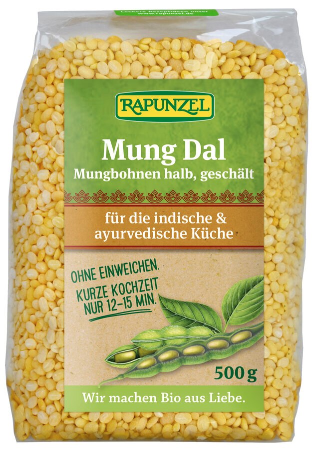 FASOLA MUNG OBRANA POŁÓWKI NA DAL BIO 500 g - RAPUNZEL