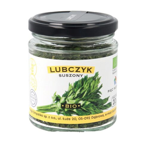 LUBCZYK SUSZONY BEZGLUTENOWY BIO 20 g - PIĘĆ PRZEMIAN