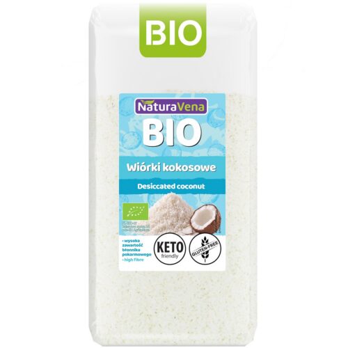 WIÓRKI KOKOSOWE BEZGLUTENOWE BIO 200 g - NATURAVENA