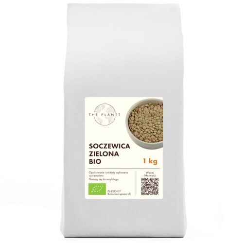 SOCZEWICA ZIELONA BIO 1 kg - THE PLANET