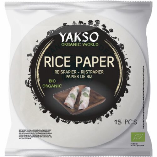 PAPIER RYŻOWY BEZGLUTENOWY BIO (15 szt.) 150 g - YAKSO