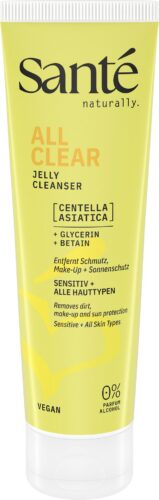 ŻEL OCZYSZCZAJĄCY DO MYCIA TWARZY Z WĄKROTKĄ AZJATYCKĄ I BETAINĄ ECO 150 ml - SANTE