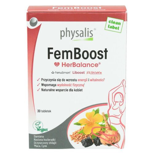 TABLETKI NA ENERGIĘ DLA KOBIET (FEMBOOST) 30 szt. - PHYSALIS (HERBALANCE)