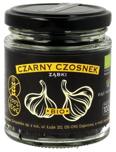 CZARNY CZOSNEK BEZGLUTENOWY BIO 100 g - PIĘĆ PRZEMIAN