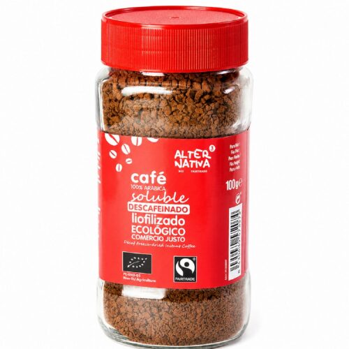 KAWA ROZPUSZCZALNA LIOFILIZOWANA BEZKOFEINOWA ARABICA 100 % FAIR TRADE BIO 100 g - ALTERNATIVA3